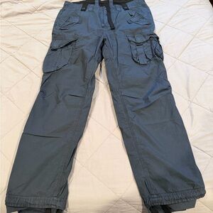 Armani Exchange Blue Cargo Pants